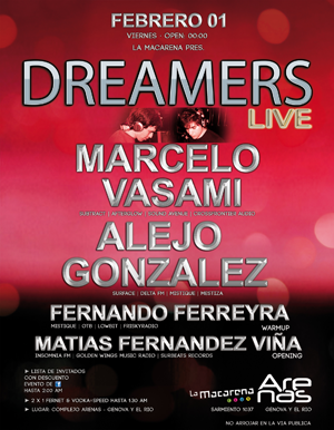 Marcelo Vasami - Alejo Gonzalez - Fernando Ferreyra - Matías Fernandez Viña @ Dreamers Live